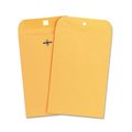 Coolcrafts Kraft Clasp Envelope; Side Seam; 28lb; 6.5 x 9.5; Light Brown; 100-Box CO883138